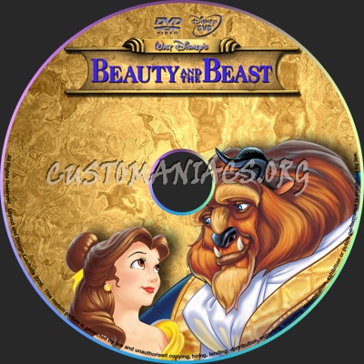 Beauty and The Beast dvd label