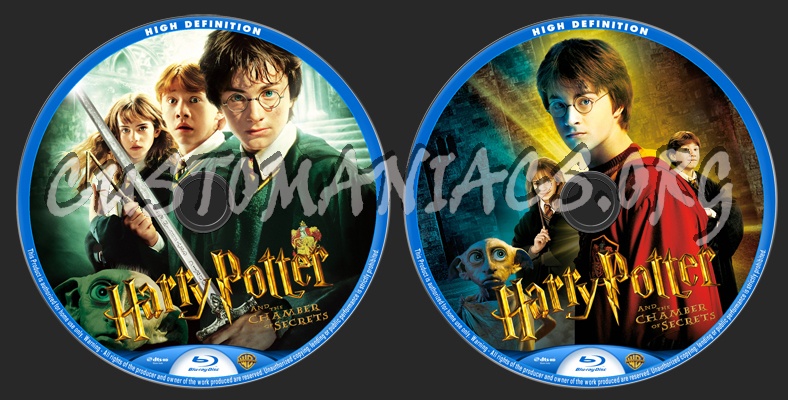 Harry Potter and the Chamber of Secrets blu-ray label