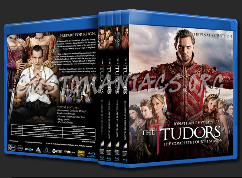 The Tudors - Complete Series blu-ray cover