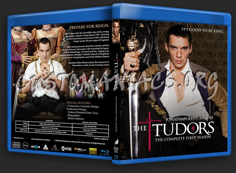 The Tudors - Complete Series blu-ray cover