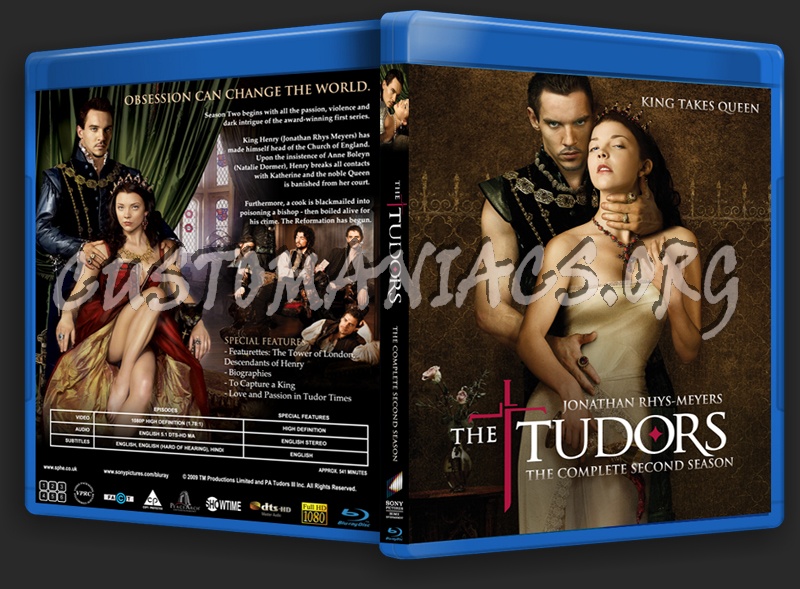 The Tudors - Complete Series blu-ray cover