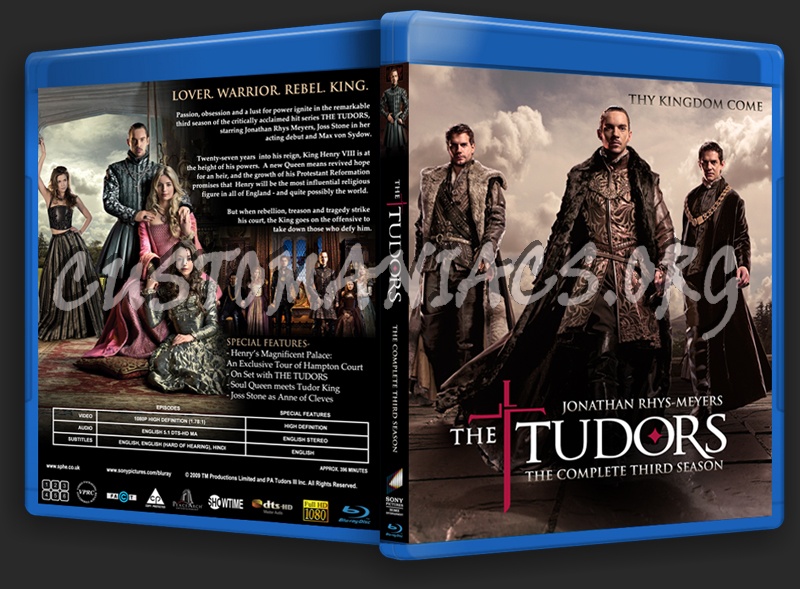 The Tudors - Complete Series blu-ray cover