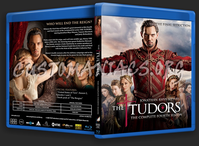 The Tudors - Complete Series blu-ray cover