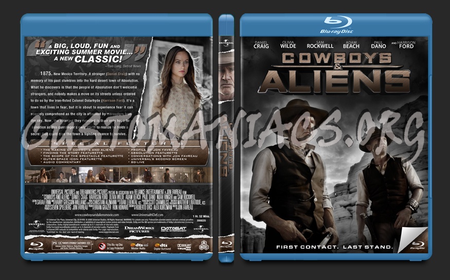 Cowboys and Aliens blu-ray cover