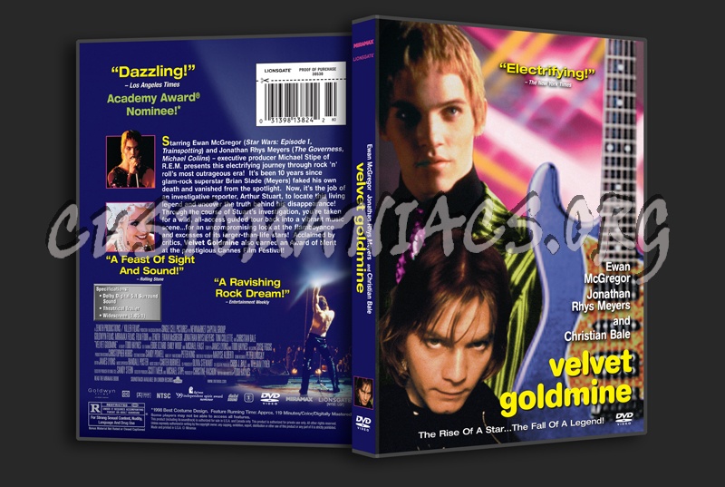 Velvet Goldmine dvd cover