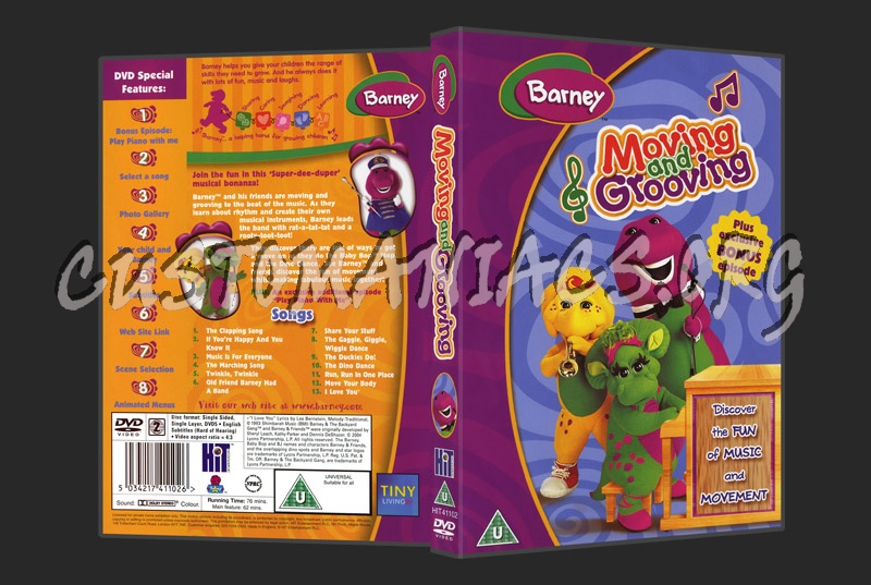 Barney - Moving & Grooving dvd cover