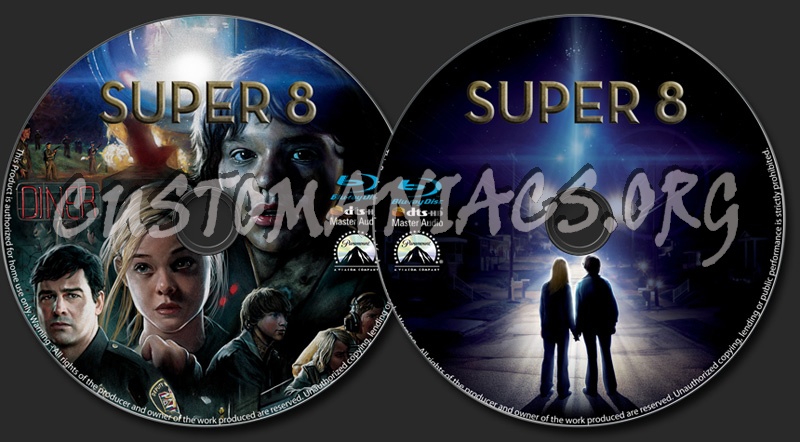 Super 8 blu-ray label