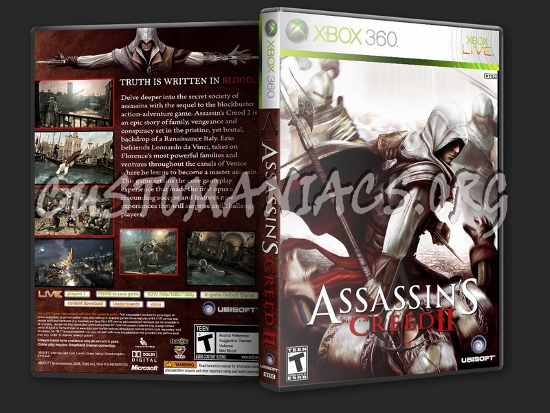 Assassin's Creed II dvd cover