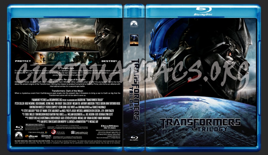 Transformers Trilogy blu-ray cover