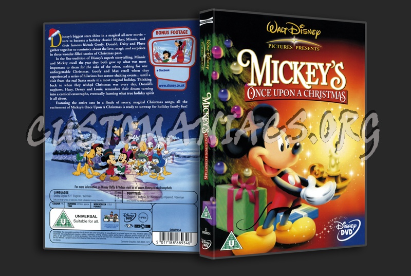 Mickey's Once Upon a Christmas dvd cover