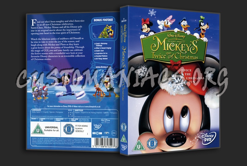 Mickey's Twice Upon a Christmas dvd cover