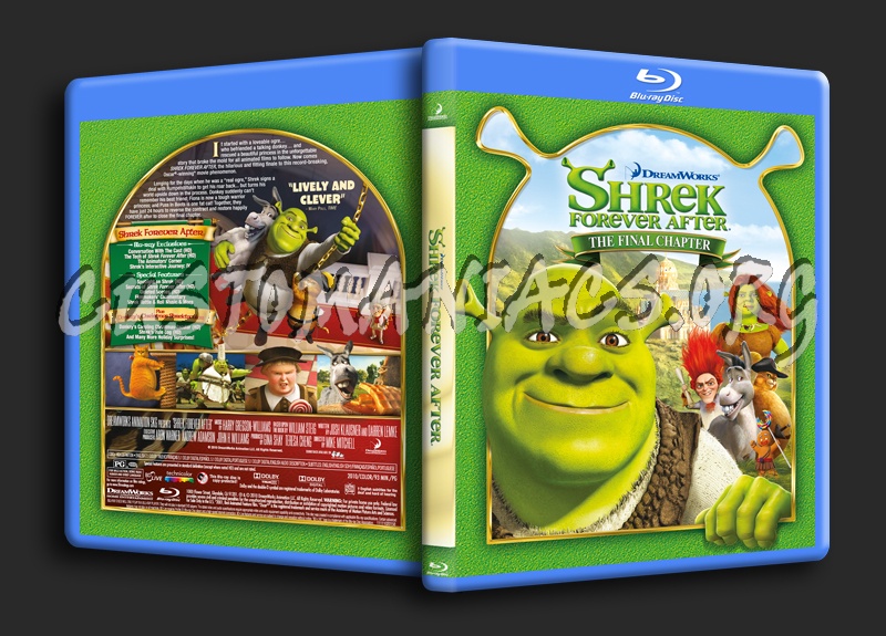 Shrek Forever After blu-ray cover