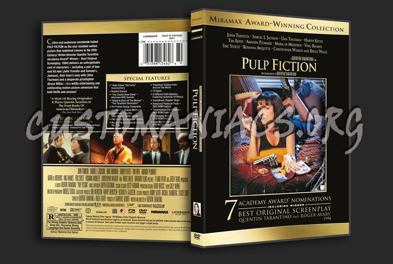 Pulp Fiction dvd cover