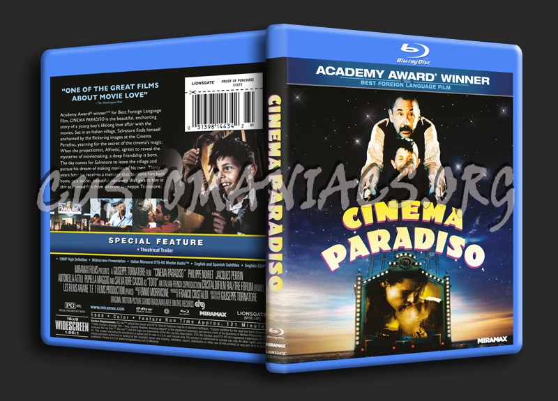 Cinema Paradiso blu-ray cover
