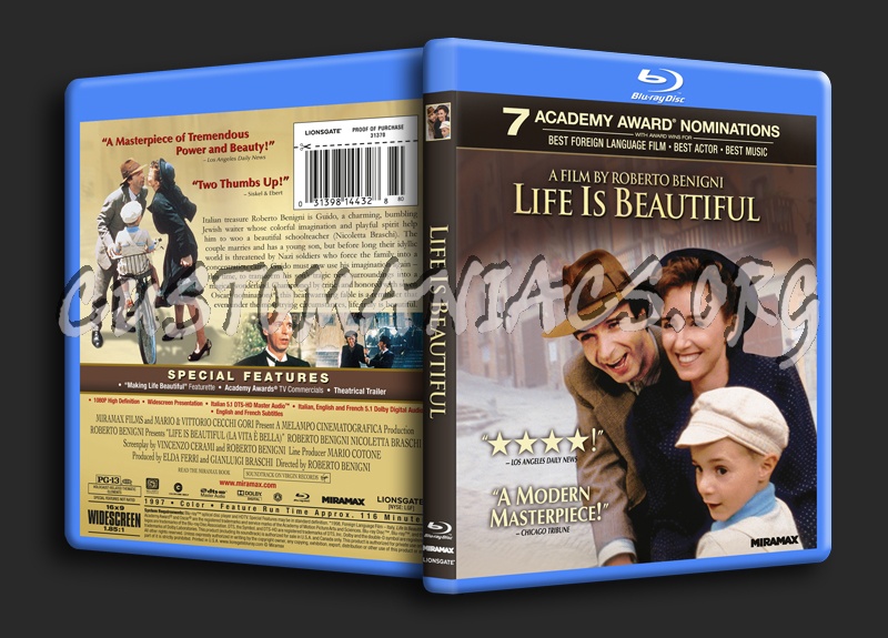 Life Is Beautiful blu-ray cover