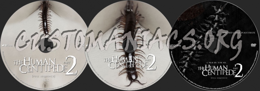 The Human Centipede II (Full Sequence) dvd label