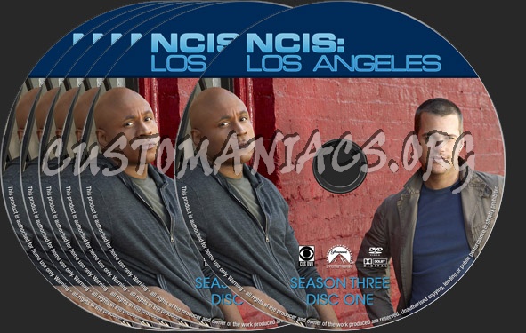 NCIS Los Angeles Season 3 dvd label