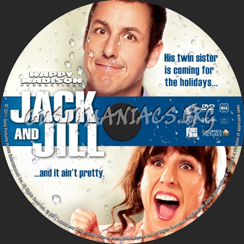 Jack And Jill (2011) dvd label