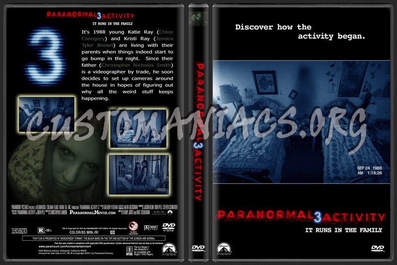 Paranormal Activity 3 dvd cover