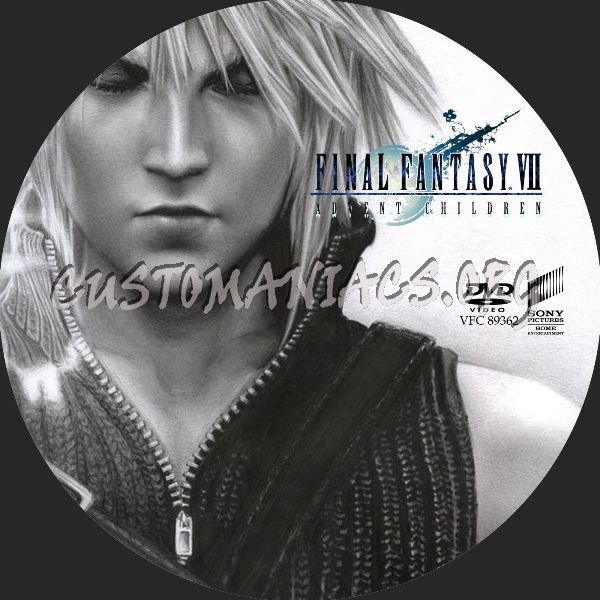 Final Fantasy 7 Advent children dvd label