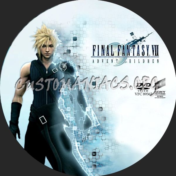 Final Fantasy 7 Advent children dvd label