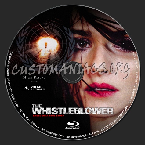 The Whistleblower blu-ray label