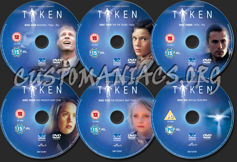 Taken dvd label