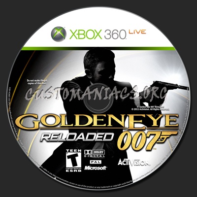 Goldeneye 007 Reloaded dvd label