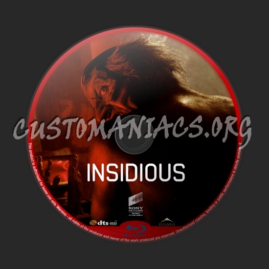 Insidious blu-ray label