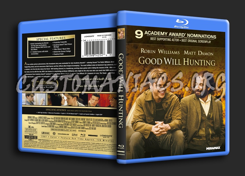 Good Will Hunting blu-ray cover