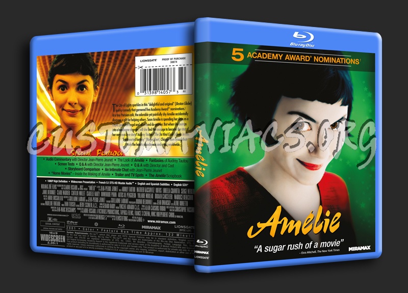 Amelie blu-ray cover