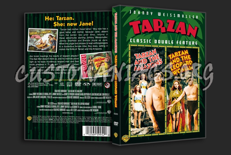 Tarzan and the Amazons / Tarzan and the Leopard Woman dvd cover