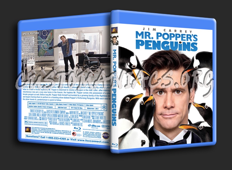 Mr Popper's Penguins blu-ray cover