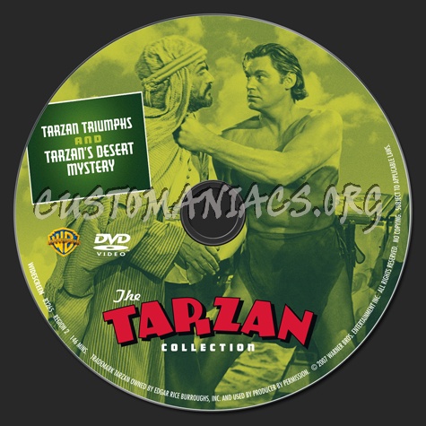 Tarzan Triumps / Tarzan's Desert Mystery dvd label