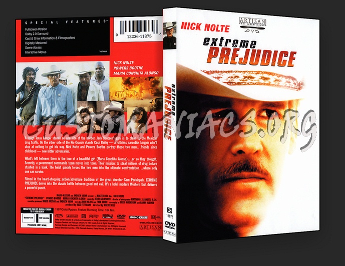Extreme Prejudice dvd cover