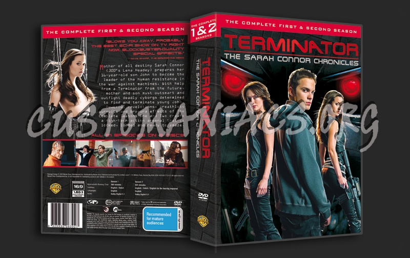 Terminator the Sarah Connor Chronicles Season 1&2 dvd cover