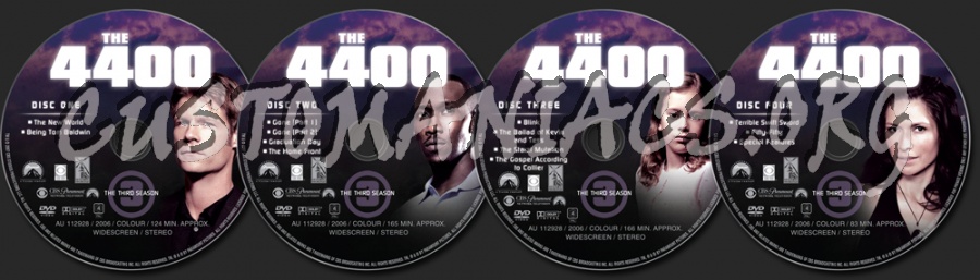 The 4400 Season 3 dvd label