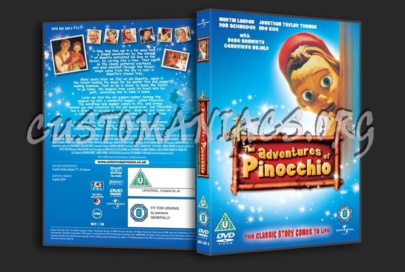 The Adventures of Pinocchio dvd cover