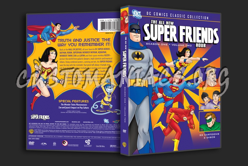 The All New Super Friends Hour Season 1 Volume 2 dvd cover
