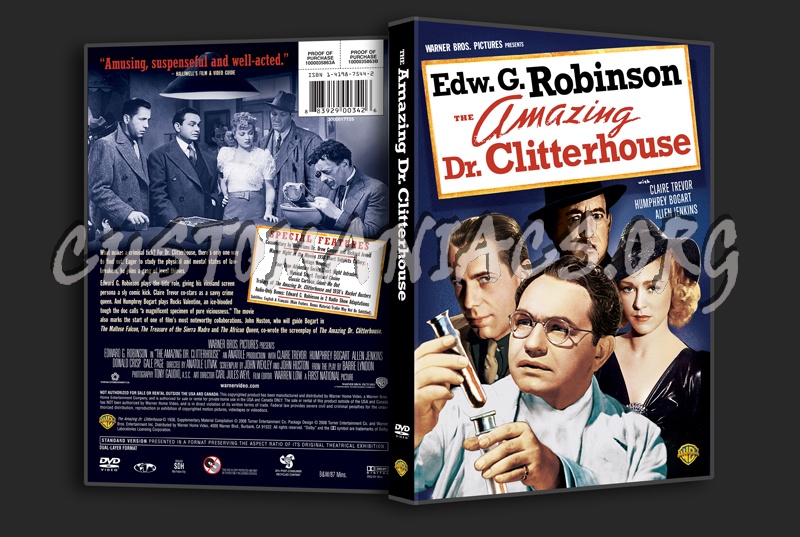 The Amazing Dr. Clitterhouse dvd cover