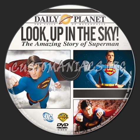 The Amazing Story of Superman dvd label