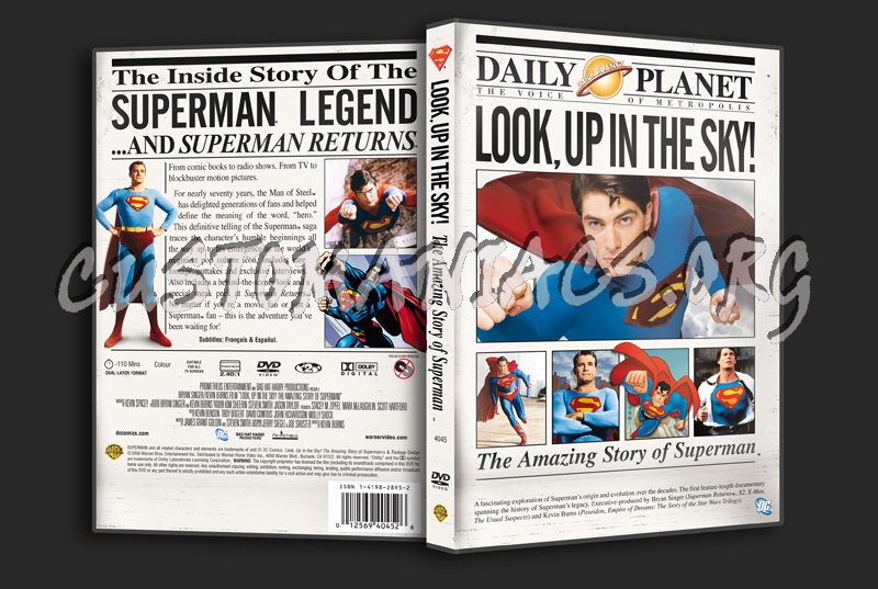 The Amazing Story of Superman dvd cover