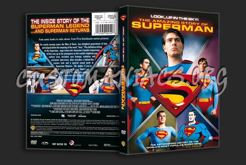 The Amazing Story of Superman dvd cover