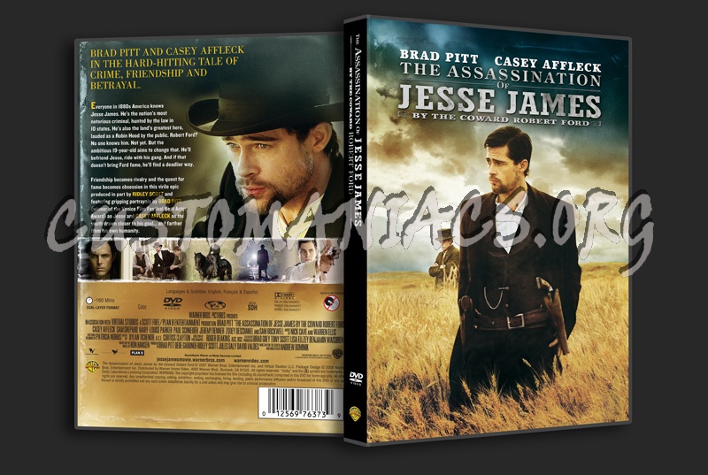 The Assassination of Jesse James by the Coward Robert Ford dvd cover