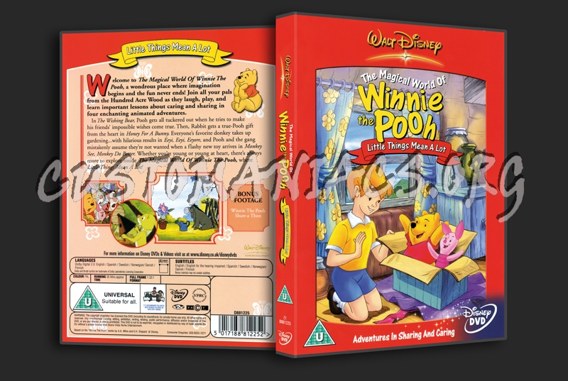 Winnie the Pooh  Little things mean a lot dvd cover