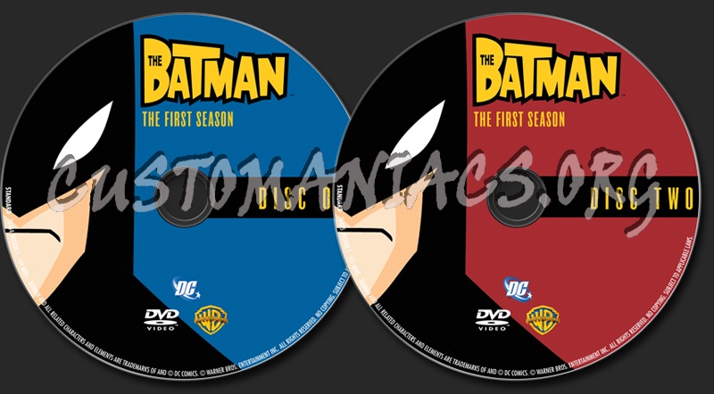 The Batman Season 1 dvd label