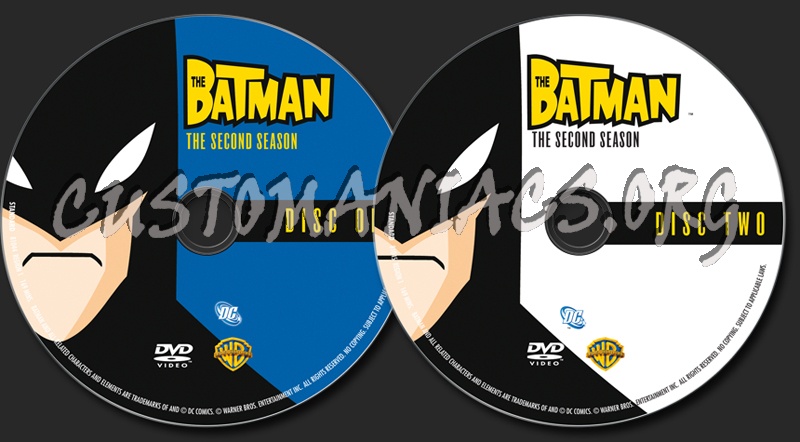 The Batman Season 2 dvd label