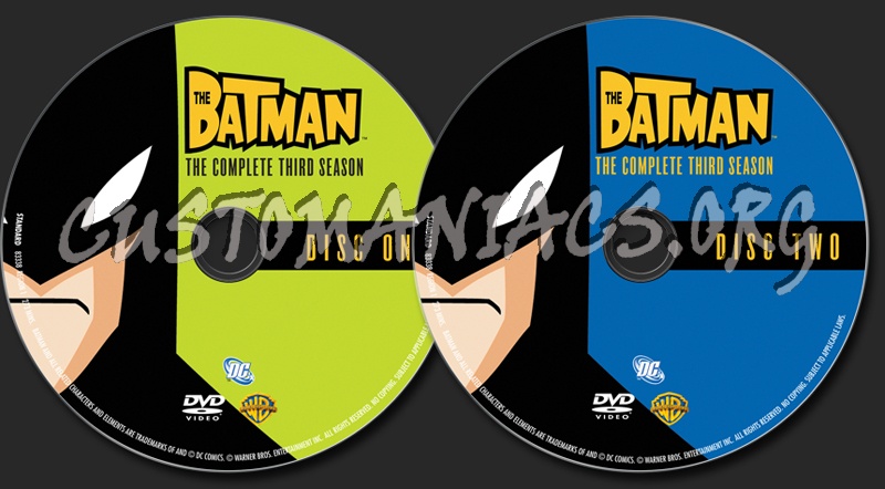 The Batman Season 3 dvd label