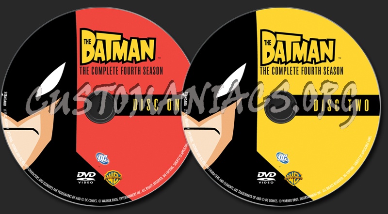 The Batman Season 4 dvd label