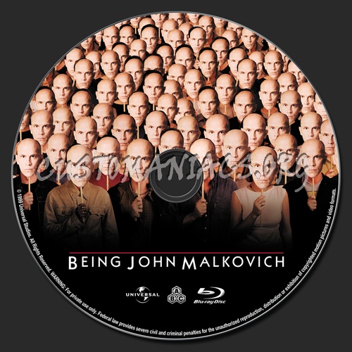 Being John Malkovich blu-ray label